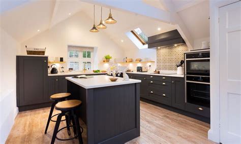 Mornington Shaker Kitchen Dove Grey And Hartforth Blue Real Projects