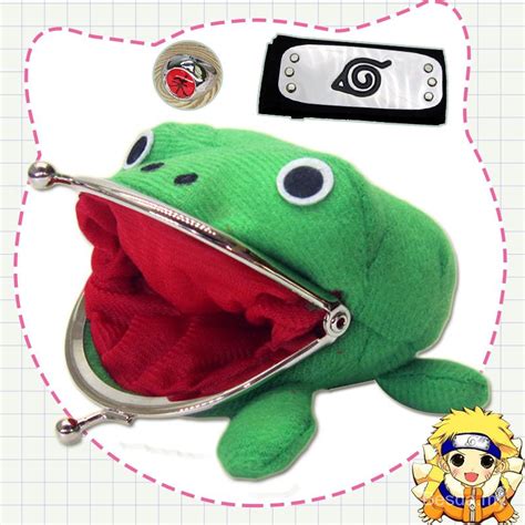Available Uzumaki Naruto Frog Wallet Same Style Toad Coin Purse Large