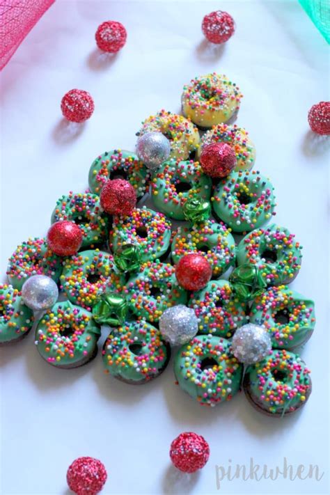 Affordable and search from millions of royalty free images, photos and vectors. Donut Christmas Tree Dessert | PinkWhen