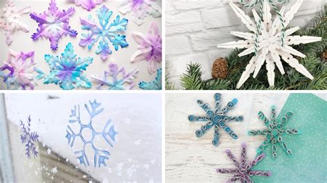 10 Easy Snowflake Crafts To Celebrate Winter With Free Printable