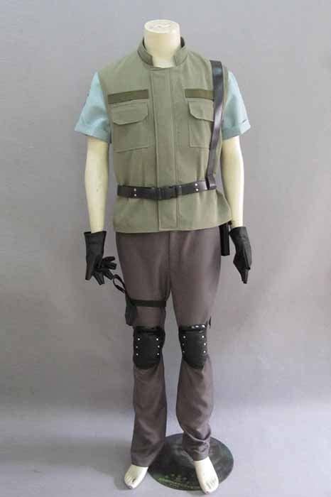 Resident Evil 1 Chris Redfield Stars Uniform Cosplay Costume