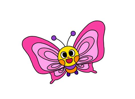Pink Png Cartoon Butterfly Cartoons Png Yellow Butterfly