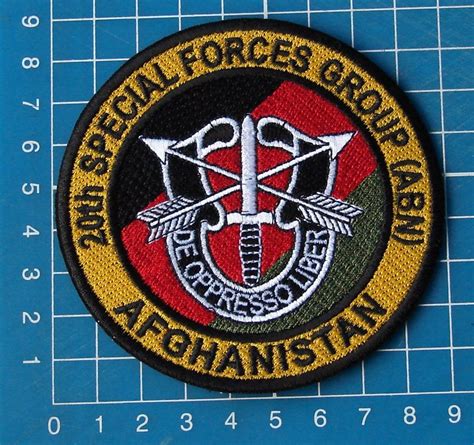 20th Airborne Special Forces Group Afghanistan Patch Sew On Embroidery