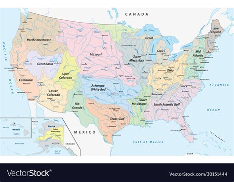 Watershed Map Of United States Corrie Christina