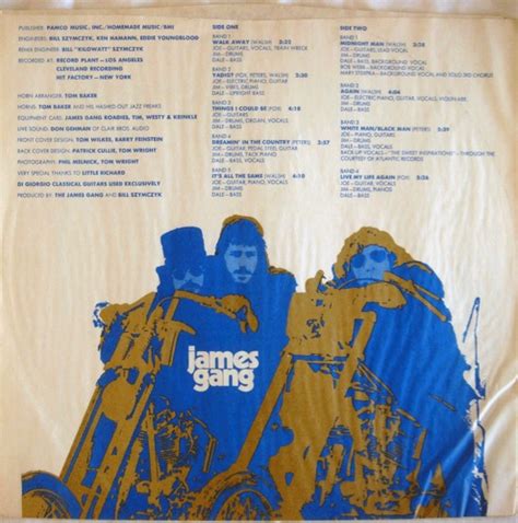 The James Gang Album Vinyl Thirds Original April 1971