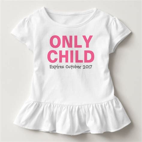 Only Child Expiring Funny Pink Big Sister Toddler T Shirt