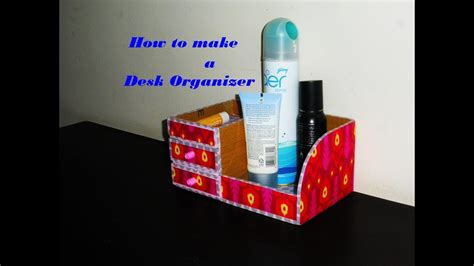Diy How To Make A Desk Organizer Using Cardboard
