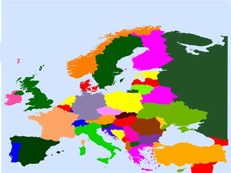 Die datei auf din a4 ausdrucken. Landkarte Europa - Landkarten download -> Europakarte ...