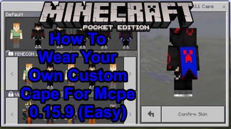 How To Add A Cape To Your Minecraft Pe Skin