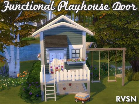 Functional Playhouse Door By Ravasheen At Tsr Sims 4 Updates