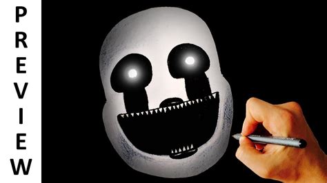 ♥ How To Draw Nightmarionne From Fnaf 4 Halloween Edition Preview Youtube