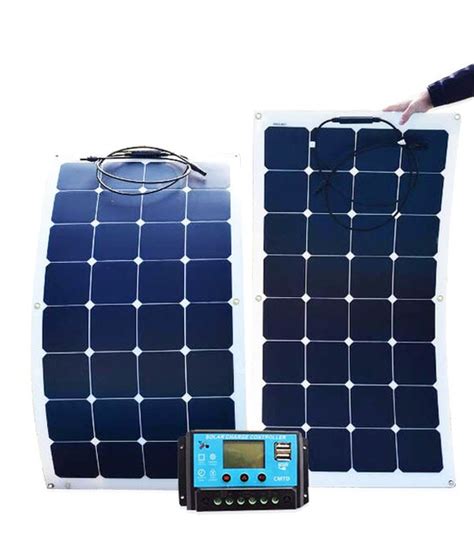 Solar Panel Monocrystalline 200W Foldable Flexible Panels 2 Pcs 18V