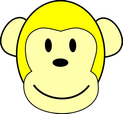 Yellow Monkey Clip Art At Vector Clip Art Online Royalty