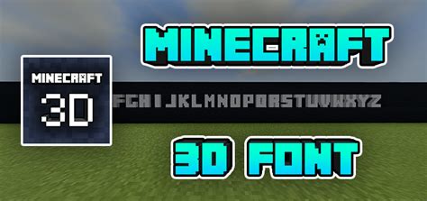 Minecraft € by craftron gaming. Minecraft 3D Font Addon | Minecraft PE Mods & Addons