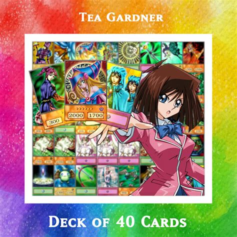 Yugioh Orica Tea Gardner Deck Of 40 Anime Cards Yugioh Orica Vintage