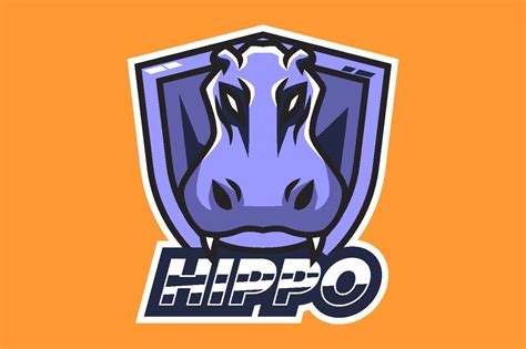 Hippo Illustration Logo Graphic Graphic By Alexandra143 · Creative Fabrica