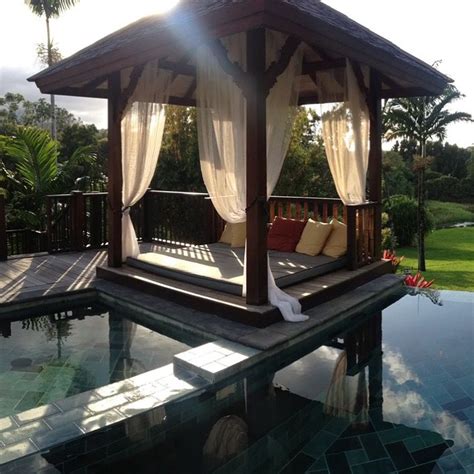 A Bali Bed Is An Outdoor Daybed Built On A Platform Usually Set Near A