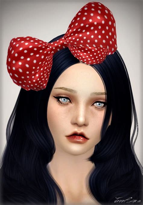 Jenni Sims Accessory Bow Headband • Sims 4 Downloads