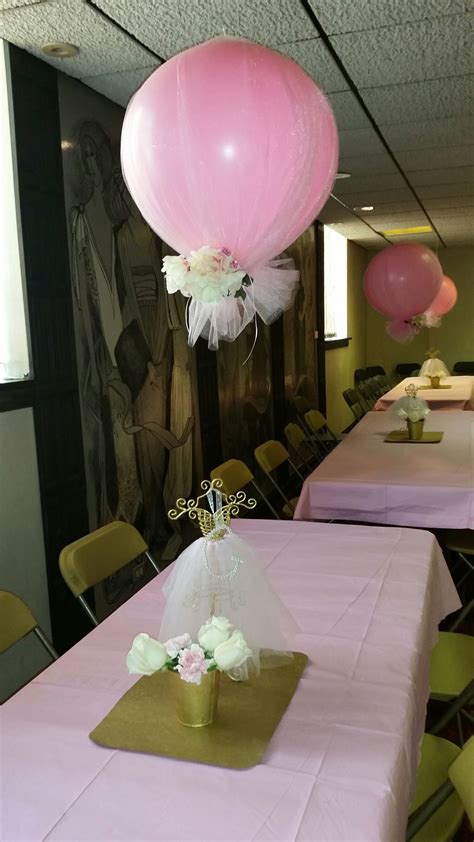 Tulle Balloons Tutu Party Centerpiece And Floating Tulle Covered
