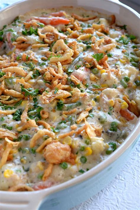 Increase the oven temperature to 425°. Make Ahead Creamy Vegetable Casserole - Lord Byron's Kitchen