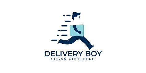 Delivery Boy Logo Design By Ikalvi Codester