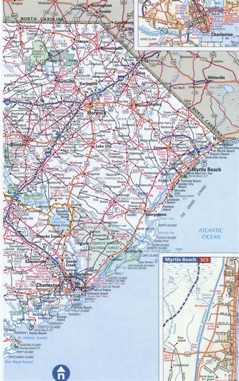 South Carolina Highway Roads Mapshow State Map Of South Carolina