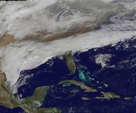 Winter Storm Battering Southeast Seen From Space Fox News
