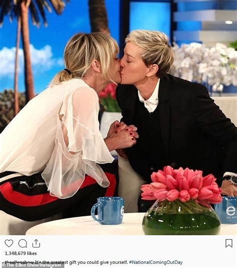 Ellen Degeneres Celebrates National Coming Out Day With Photo Where She