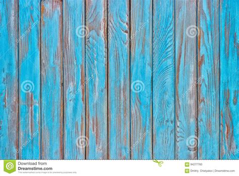 Blue Wood Planks A Shabby Wooden Surface Of The Kitchen Table Stock