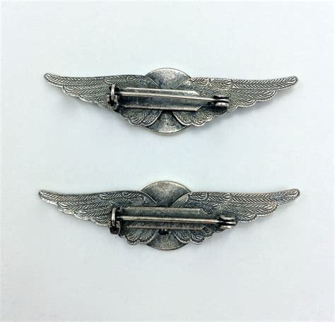 2pc Vintage Aviator Wings Lapel Pin Tac Pin 13mm Etsy