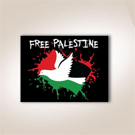 Jual Free Palestine Palestina Poster Kayu Pajangan Dekorasi Dinding