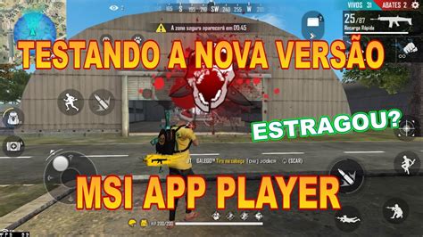 Другие видео об этой игре. FREE FIRE NA NOVA VERSÃO DO MSI APP PLAYER | ESTRAGOU ...