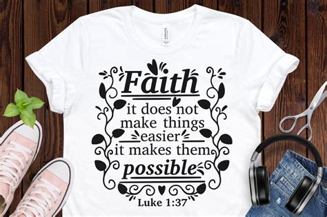 Faith It Does Not Make Things Easier Svg Bible Verse Svg Etsy