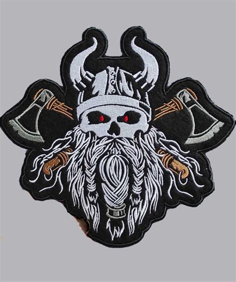 Odin Viking Large Back Patch For Custom Biker Patches Embroidery