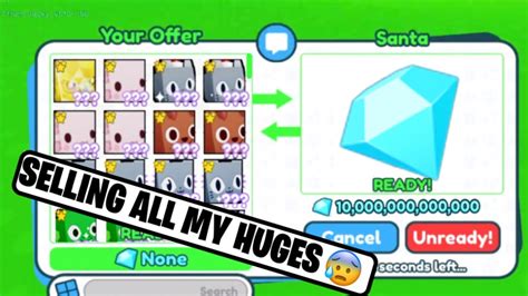 I Sold All My Huges For Gems PSX TRADING MONTAGE 3 ROBLOX PET