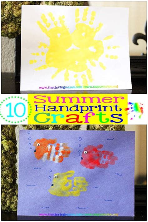 10 Summer Handprint Crafts The Pinning Mama