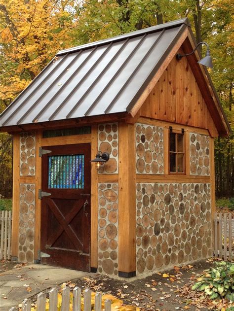 Cordwood Garden Shed Made From Our Dead Ash Trees Took Over A Year To