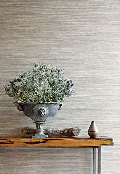 We Have A Grey Grasscloth Wallpaper In Our Home Office Its Textured And Serene Grey