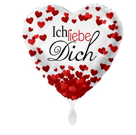 You don't have to be in a romantic relationship with the person you say it to. Heliumballon Herz "Ich liebe Dich" Ø43cm unbefüllt/befüllt ...