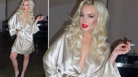 Lindsay Lohan Prepares For Playboy Shoot With A Quick Smoke Mirror Online