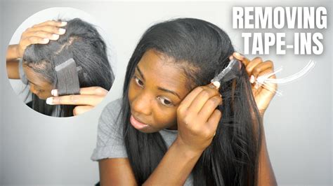 Removing My Tape In Hair Extensions After 2 Months No Damage Youtube