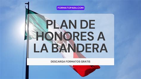 Programa De Honores A La Bandera Word Ejemplos Formatos【 2024