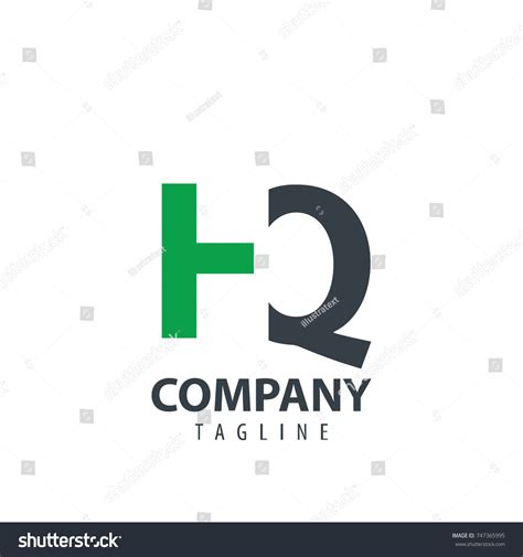 Initial Letter Hq Design Logo Stock Vector Royalty Free 747365995