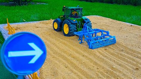 Bruder Rc Tractor With Lemken Disc Cultivator 2329 At Work Youtube