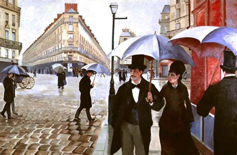 gustave caillebotte “paris street rainy day” 1877 the public professor