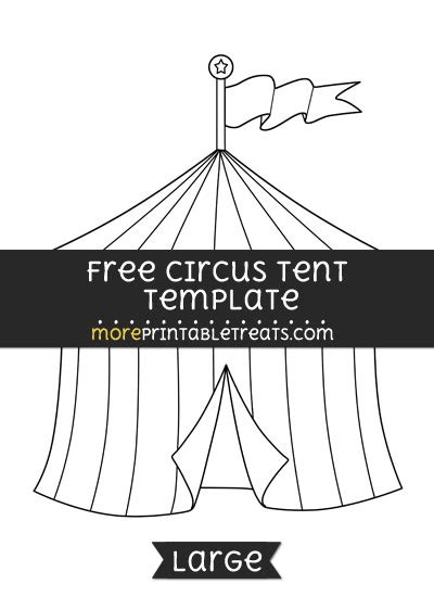 Circus Tent Template Large