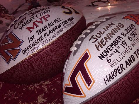 Hand-Painted custom designed footballs. Check out www ...