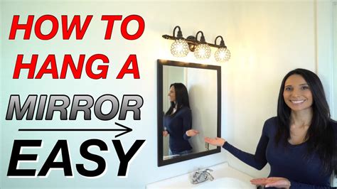 How To Hang A Mirror Easy Youtube