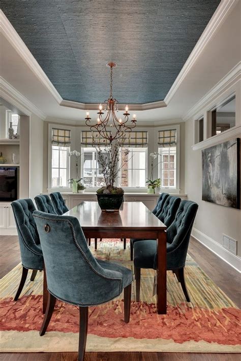 Gorgeous Dining Room Ceiling Paint Color To Match The Chairs House