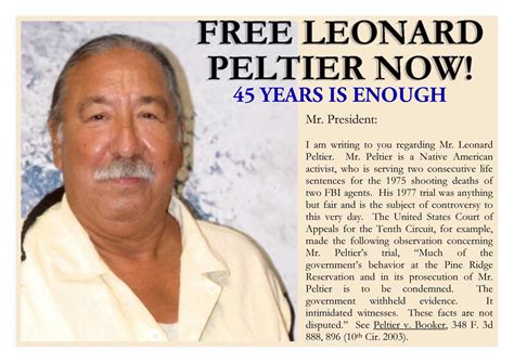 Free Leonard Peltier Now Postcard International Leonard Peltier